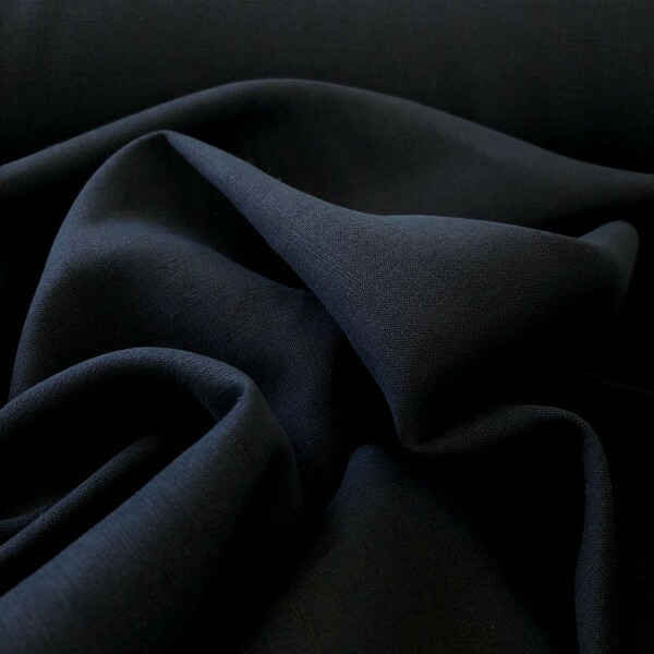 Linho com Seda Preto